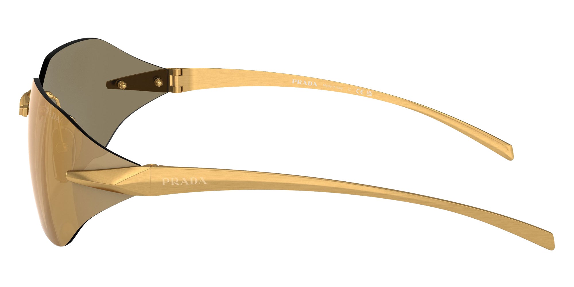 Prada PR A56S 15N80C 71 - Satin Yellow Gold / Brown Mirrored Multilayer Gold #id:pra56s15n80c_s:100110