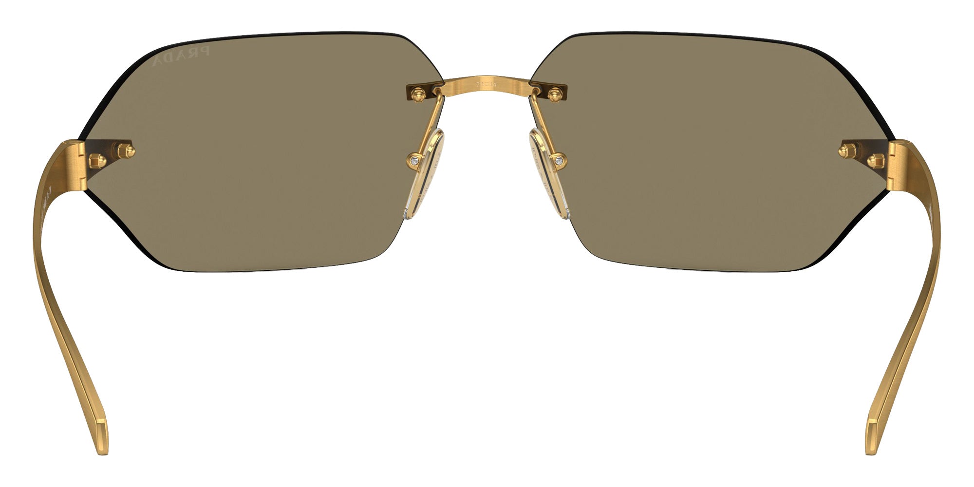 Prada PR A56S 15N80C 71 - Satin Yellow Gold / Brown Mirrored Multilayer Gold #id:pra56s15n80c_s:100115