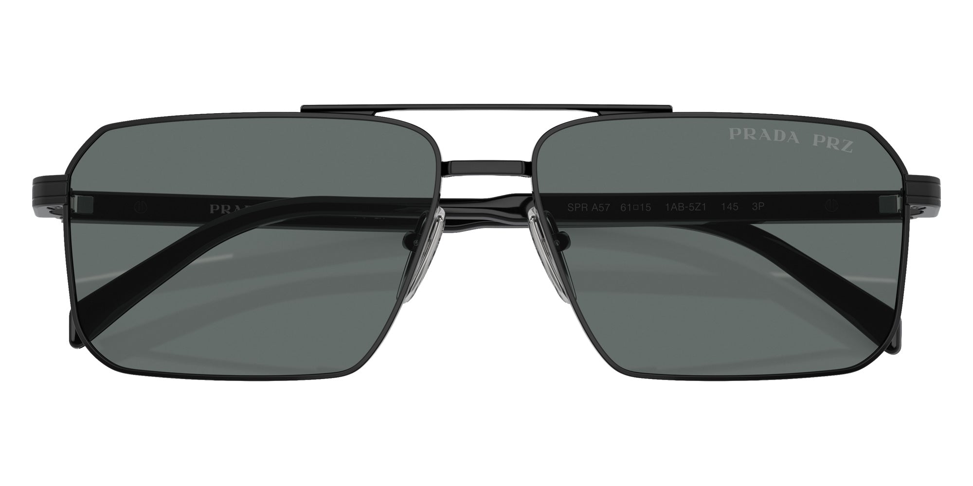 Prada PR A57S 1AB5Z1 58 - Black / Dark Gray Polarized #id:pra57s1ab5z1_s:100120