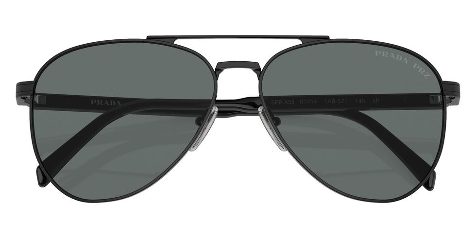 Prada PR A58S 1AB5Z1 58 - Black / Dark Gray Polarized #id:pra58s1ab5z1_s:100120