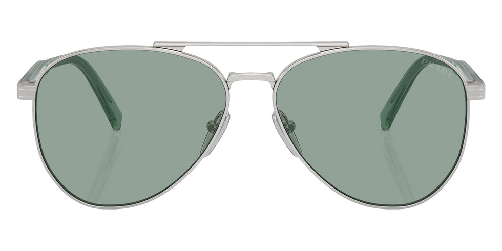 Prada PR A58S 1BC10G 58 - Silver / Petrol Green #id:pra58s1bc10g_s:102100