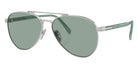 Prada PR A58S 1BC10G 58 - Silver / Petrol Green #id:pra58s1bc10g_s:102105