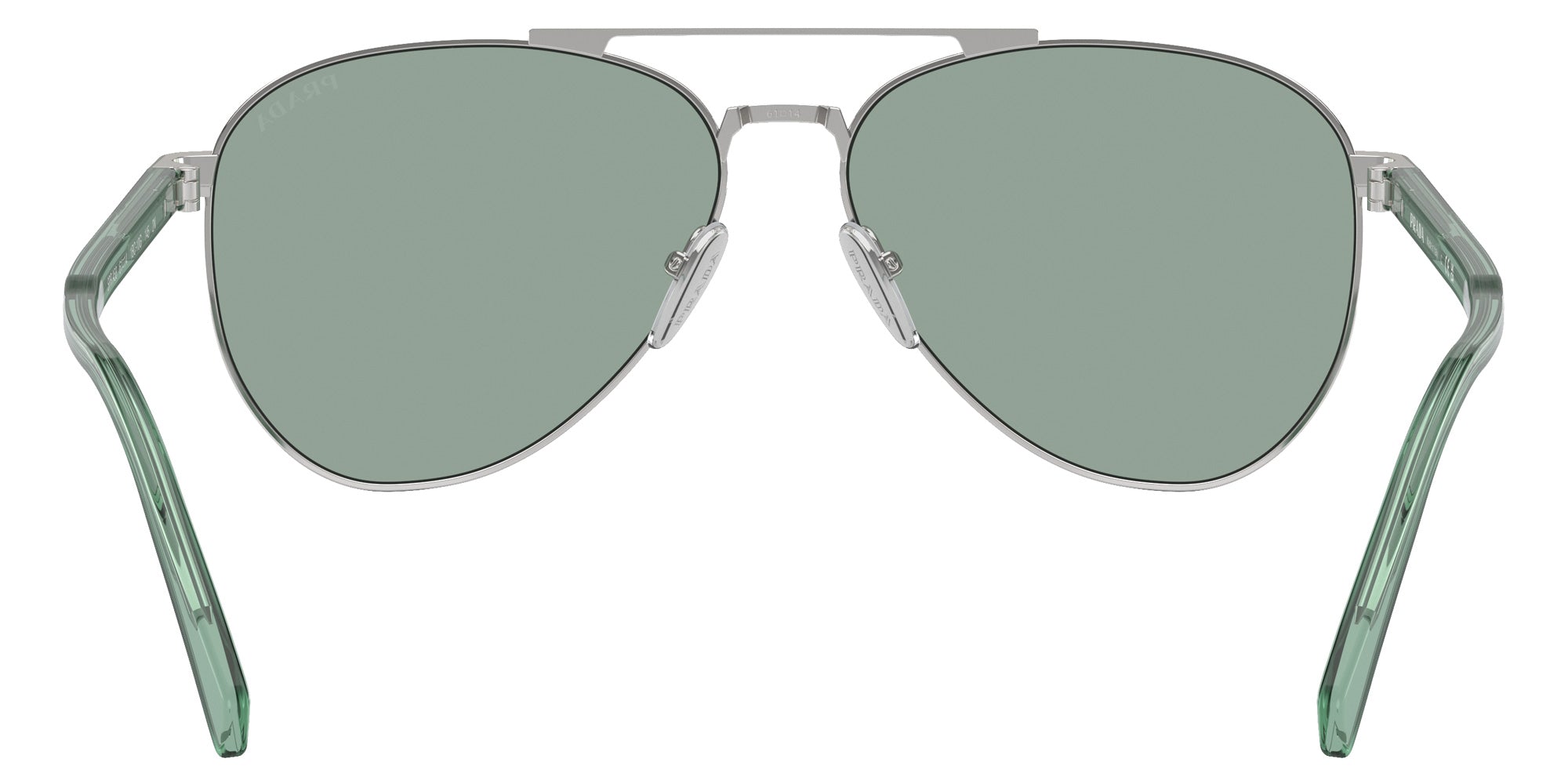 Prada PR A58S 1BC10G 58 - Silver / Petrol Green #id:pra58s1bc10g_s:102115