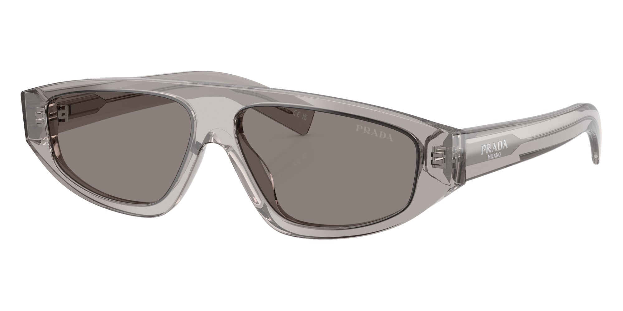 Prada PR C02S 10J80Q 57 - Gray Transparent / Dark Gray #id:prc02s10j80q_s:100105