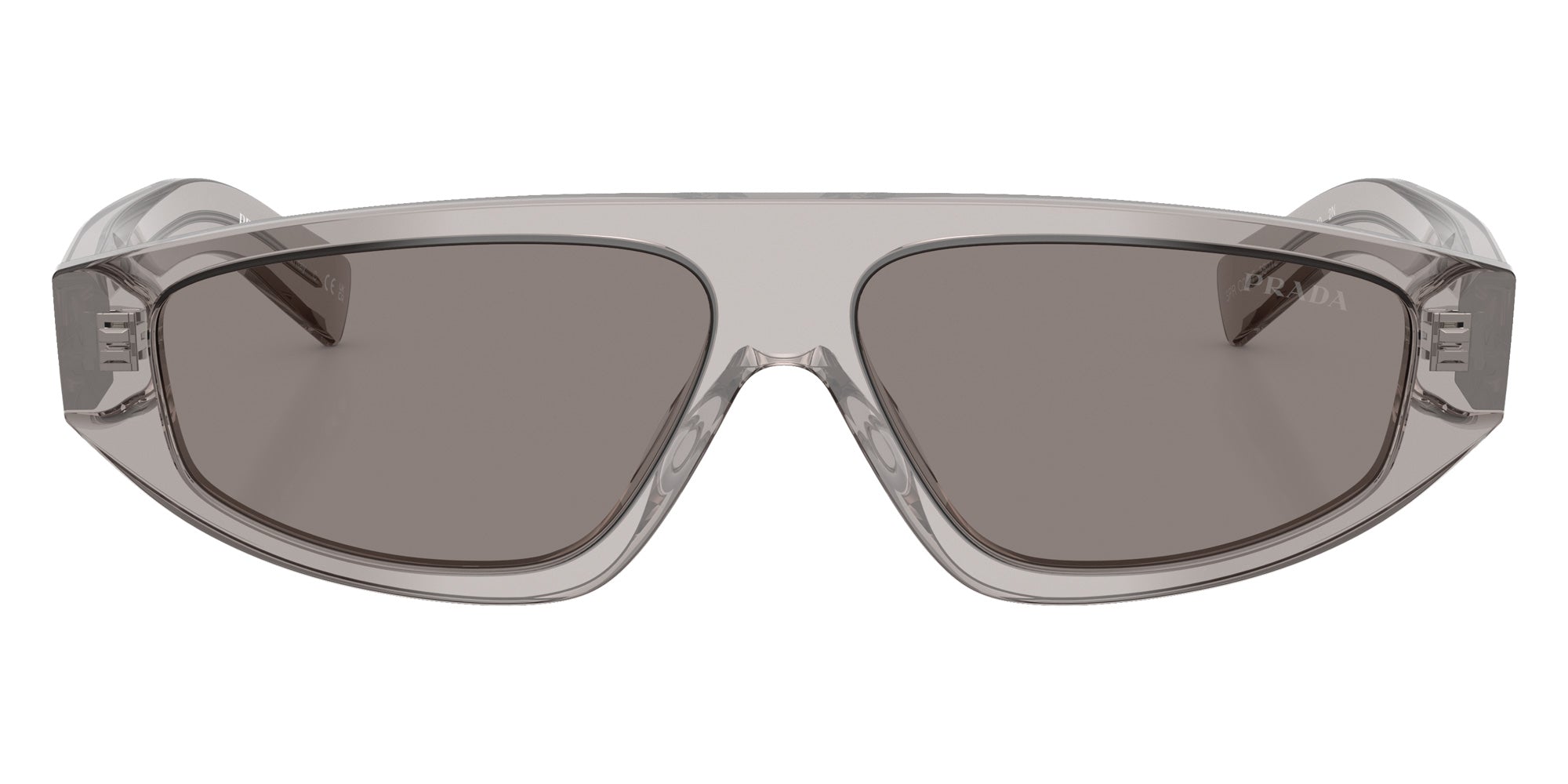 Prada PR C02SF 10J80Q 58 - Gray Transparent / Dark Gray #id:prc02sf10j80q_s:100100
