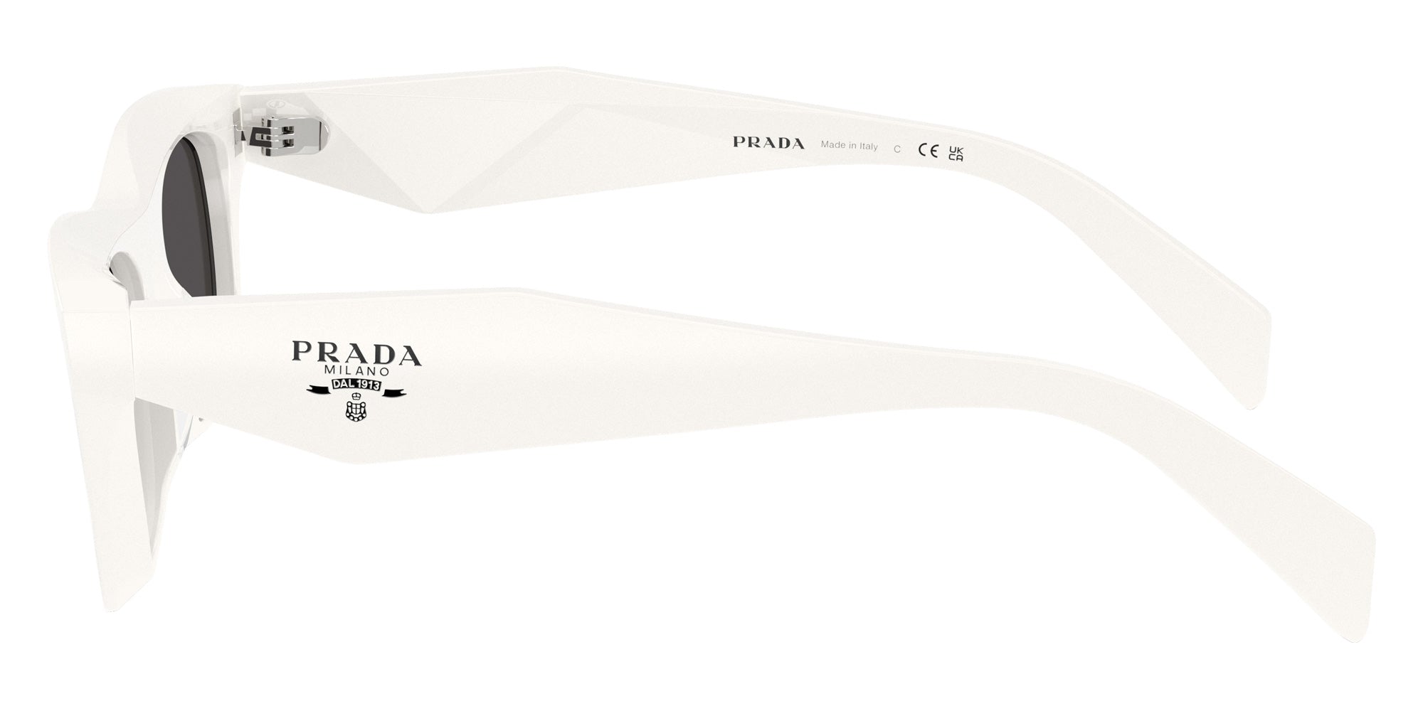 Prada PR C06SF 17K08Z 53 - Talc / Dark Gray #id:prc06sf17k08z_s:100110