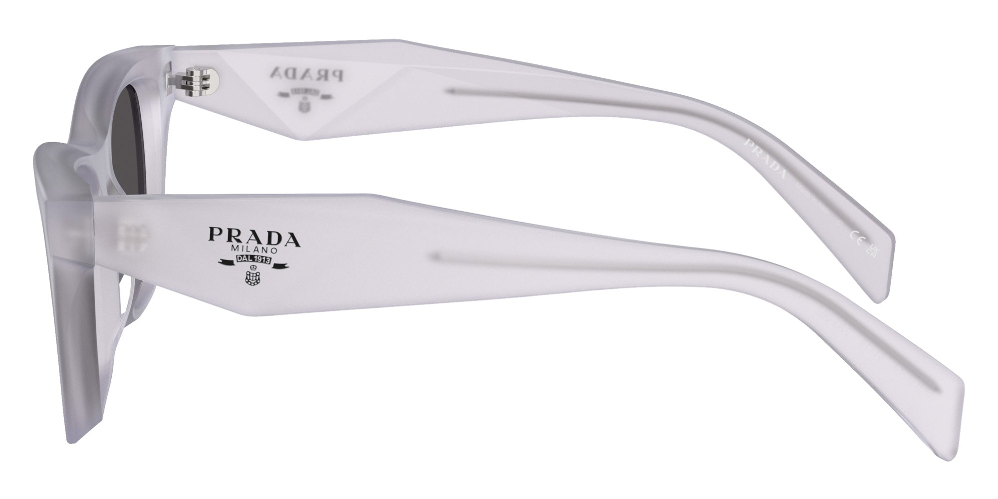 Prada PR C07SF 22G08Z 52 - Frosted Ice / Dark Gray #id:prc07sf22g08z_s:100110