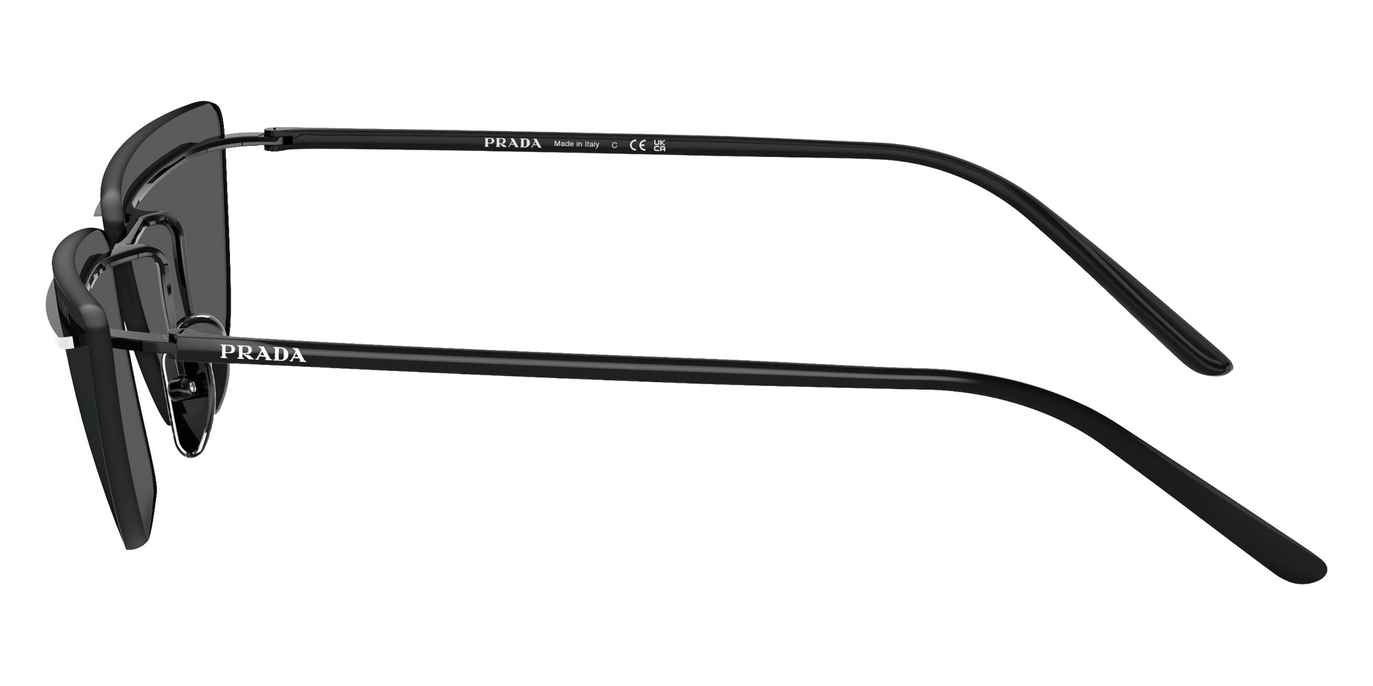 Prada PR C52S YC460T 64 - Black/White / Dark Gray #id:prc52syc460t_s:104110