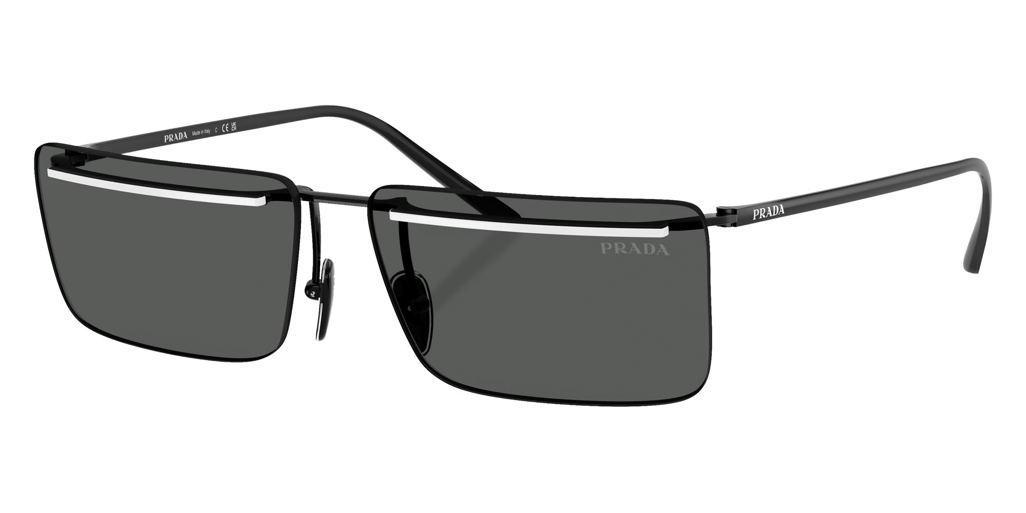 Prada PR C53S YC460T 60 - Black/White / Dark Gray #id:prc53syc460t_s:104105