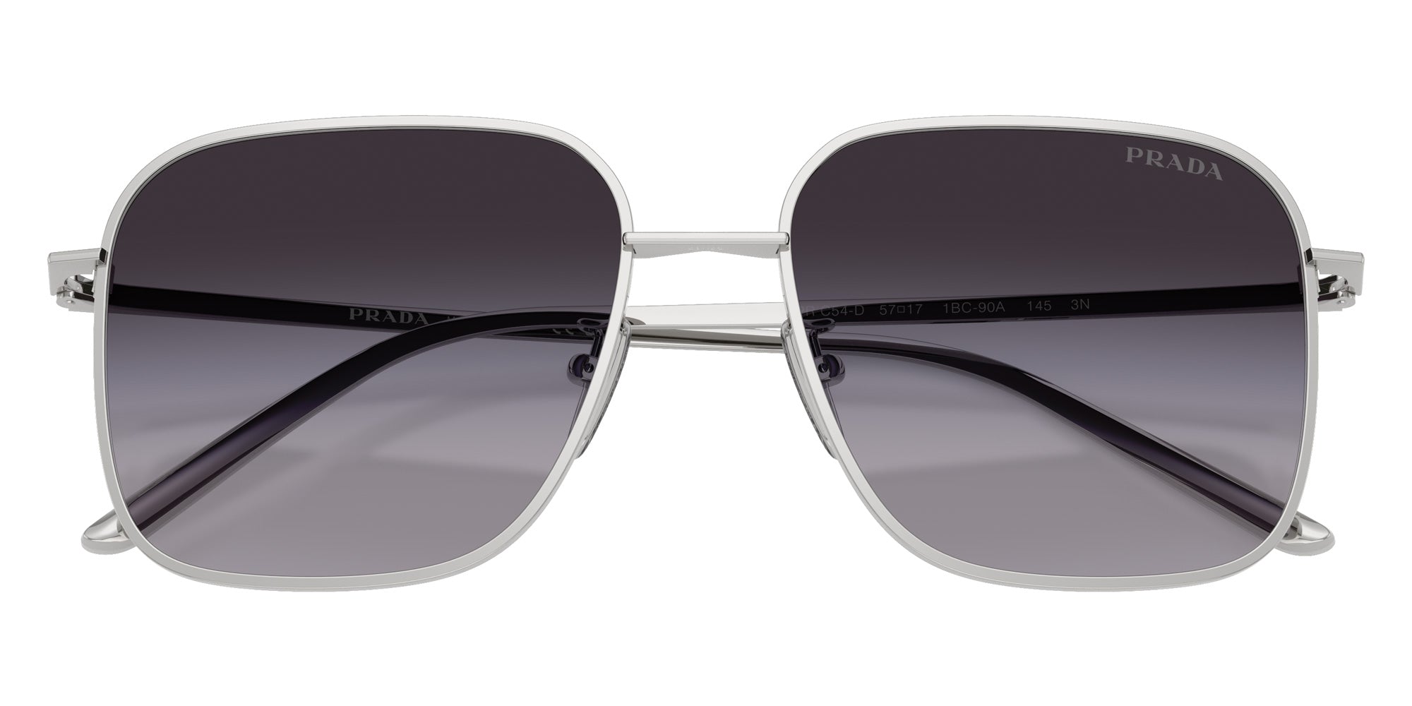 Prada PR C54SD 1BC90A 54 - Silver / Gray Gradient #id:prc54sd1bc90a_s:100120