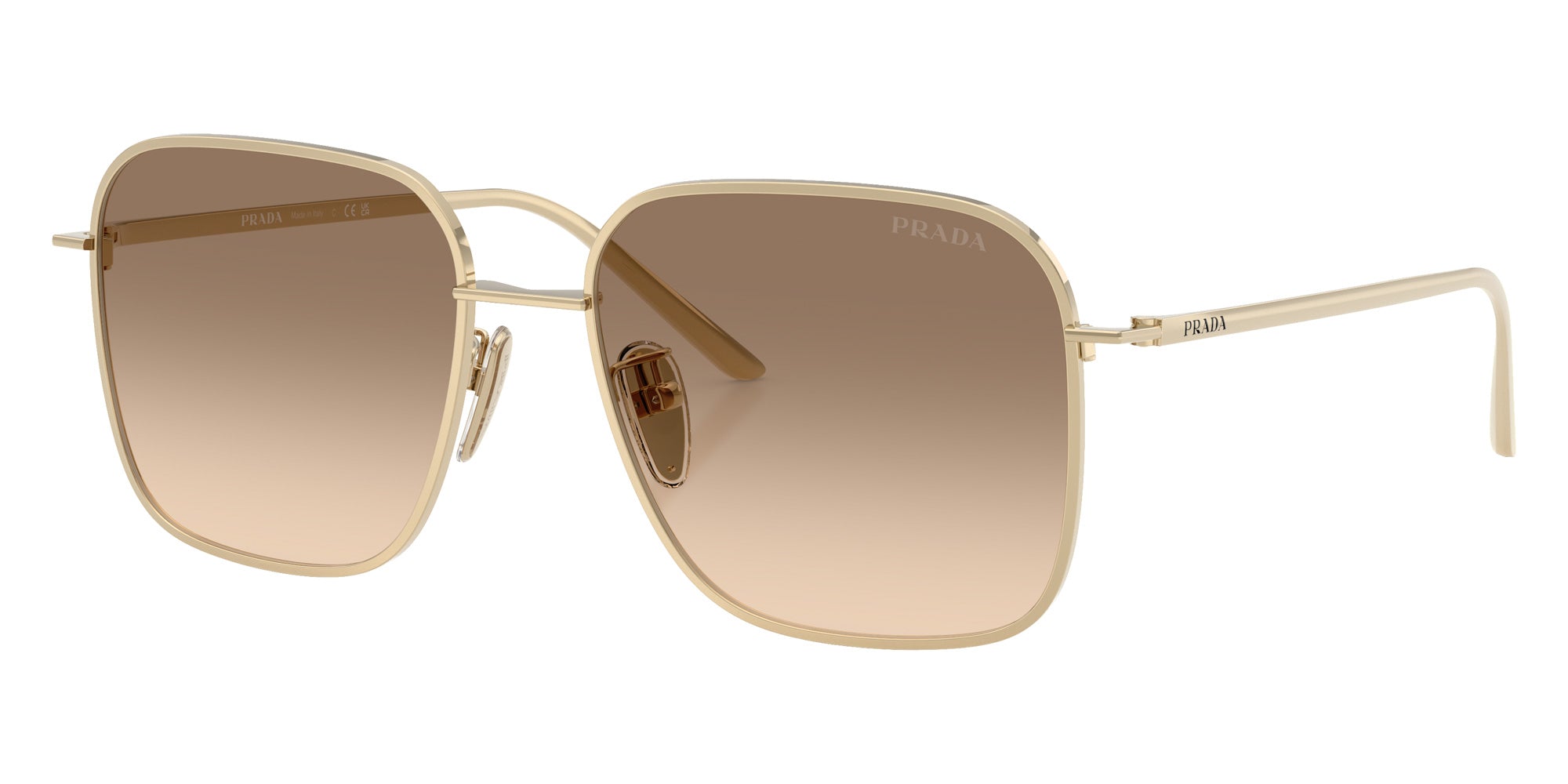 Prada PR C54SD ZVN50T 54 - Pale Gold / Light Brown Gradient Light Gray #id:prc54sdzvn50t_s:106105