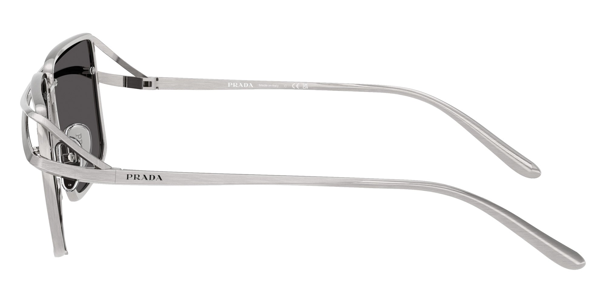 Prada PR C55S 28C08Z 58 - Vintage Silver / Dark Gray #id:prc55s28c08z_s:100110