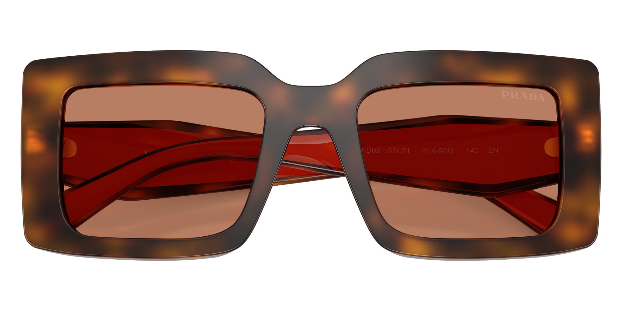 Prada PR D01S 01K90Q 52 - Juniper Tortoise/Cotto #id:prd01s01k90q_s:102120