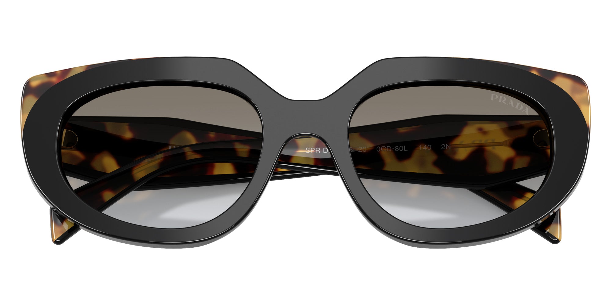 Prada PR D02S 0CD80L 53 - Black/Medium Tortoise #id:prd02s0cd80l_s:106120