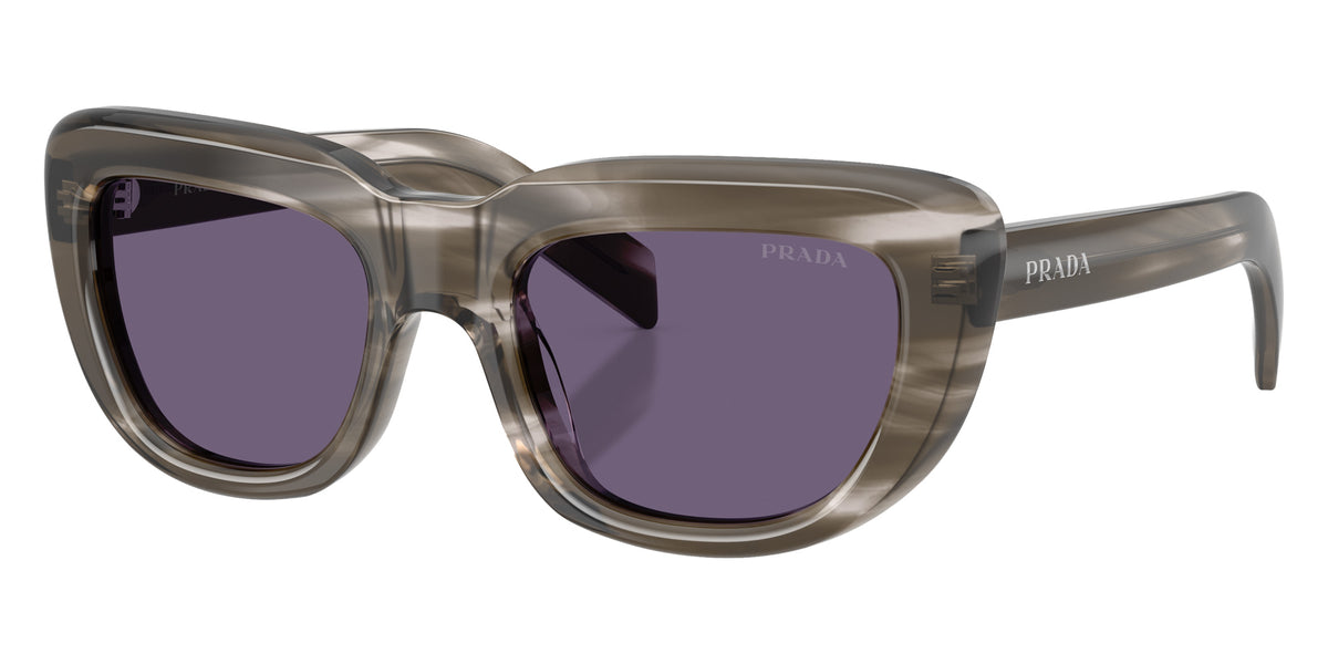 Prada PR D07S 26O70W 53 - Striped Ebony / Violet #id:prd07s26o70w_s:100105