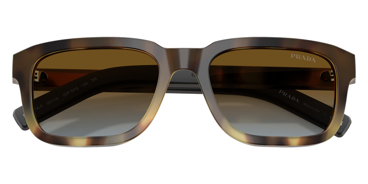 Prada PR D16SF 22P0A4 57 - Mahogany Tortoise Gradient / Blue Gradient Brown #id:prd16sf22p0a4_s:106120