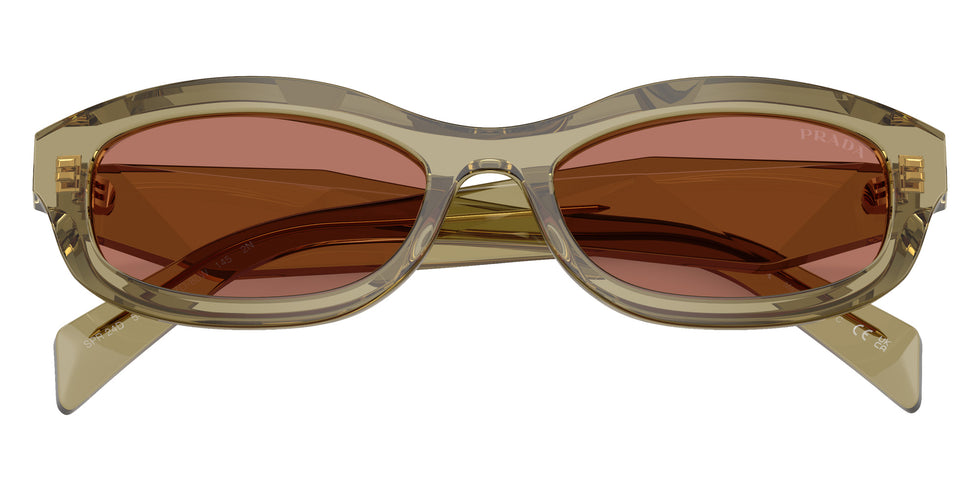 Prada PR D24S 27O80W 54 - Transparent Loden / Bordeaux #id:prd24s27o80w_s:108120