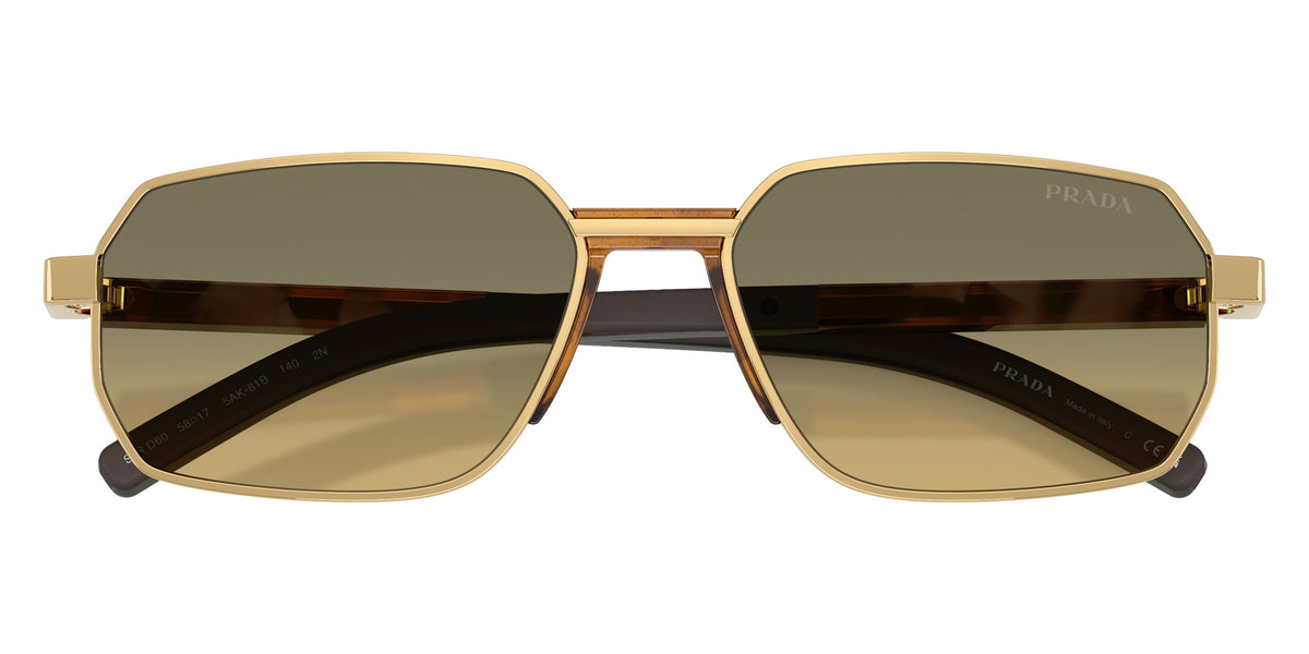 Prada PR D60S 5AK81B 58 - Gold / Light Brown Gradient Dark Gray #id:prd60s5ak81b_s:104120
