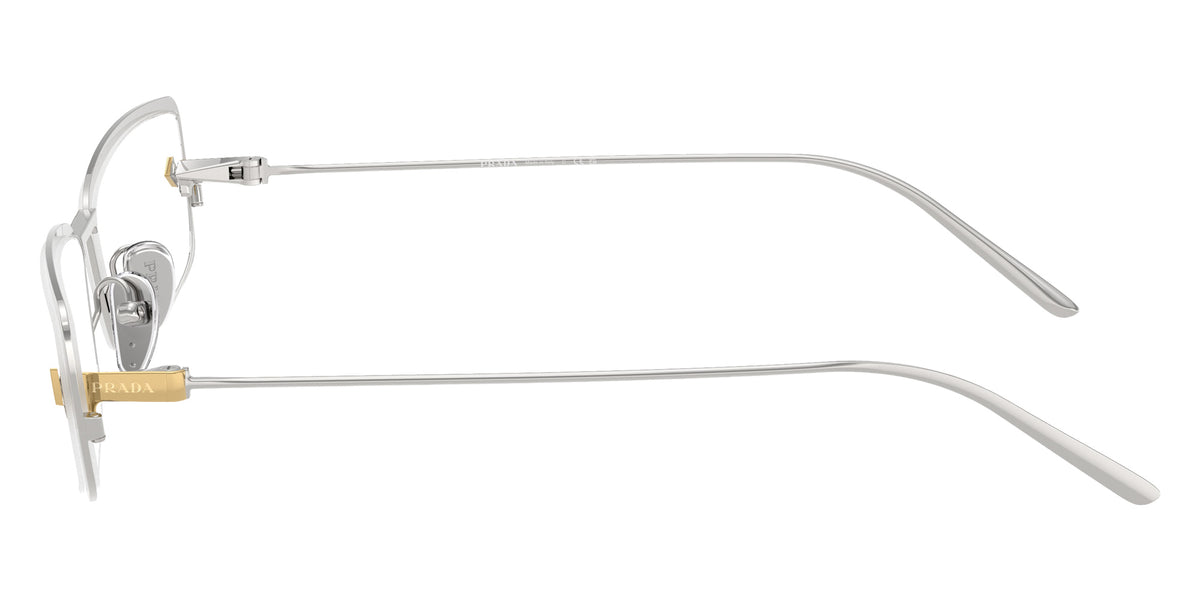 Prada PR D67S 1BC10W 63 - Silver / Clear Blue Light Filter #id:prd67s1bc10w_s:100110