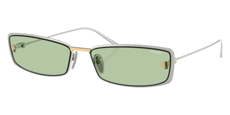 Prada PR D67S 1BC61C 63 - Silver / Green #id:prd67s1bc61c_s:104105