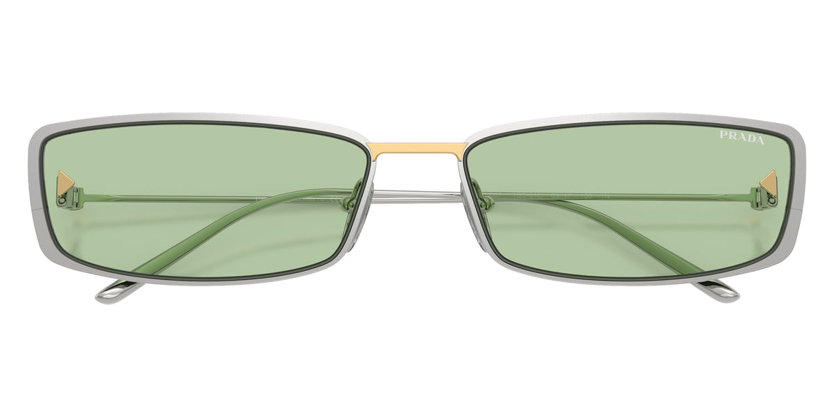Prada PR D67S 1BC61C 63 - Silver / Green #id:prd67s1bc61c_s:104120