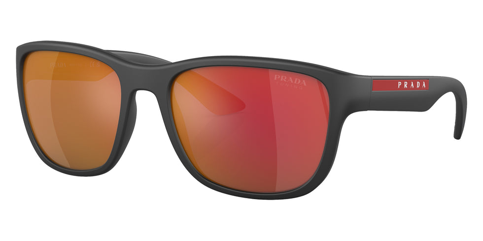 Prada Linea Rossa PS 01US Active 1BO04U 59 - Matte Black / Dark Gray Mirrored Orange Tuning #id:ps01us1bo04u_s:100105