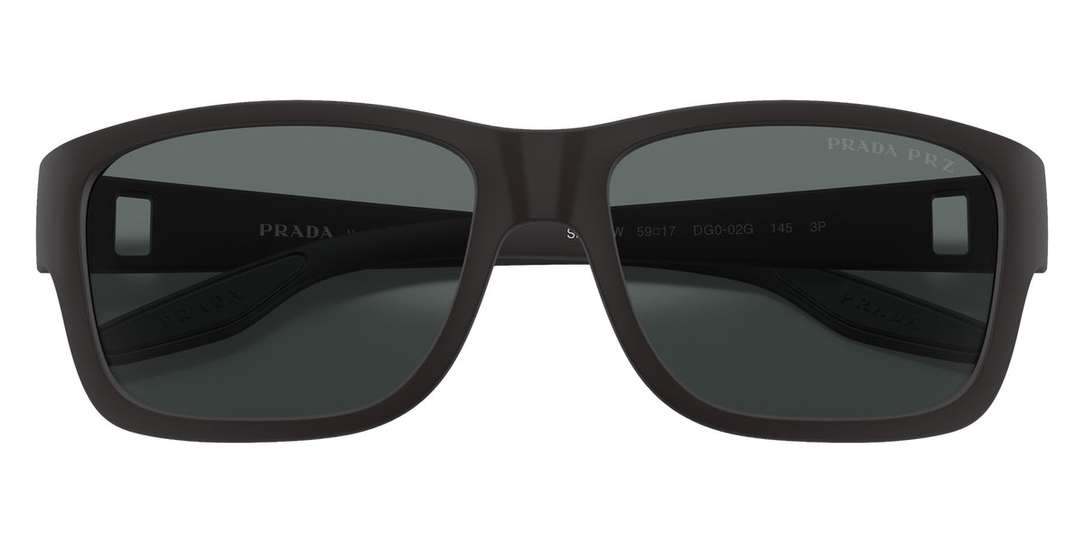 Prada Linea Rossa PS 01WS DG002G 59 - Black Rubber / Polarized Dark Gray #id:ps01wsdg002g_s:100120