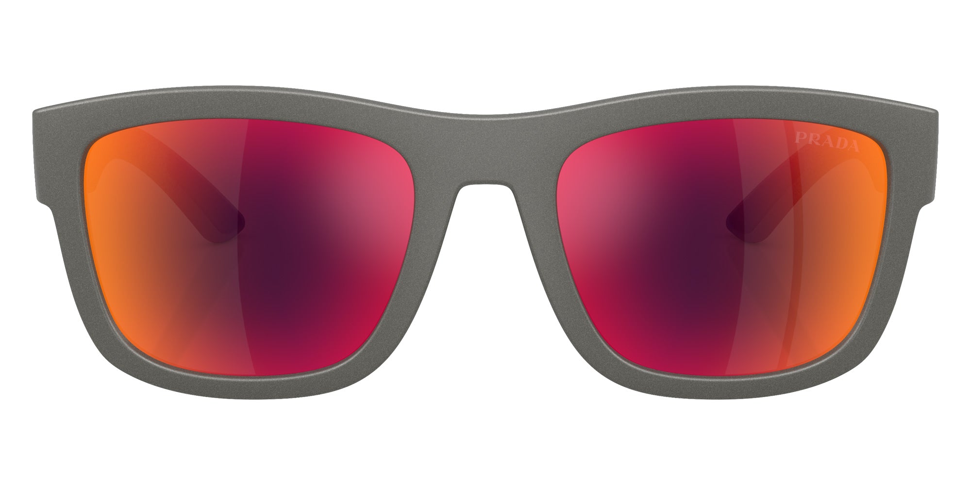 Prada Linea Rossa PS 01ZS 16X02U 56 - Silver Gray / Brown Mirrored Orange #id:ps01zs16x02u_s:100100