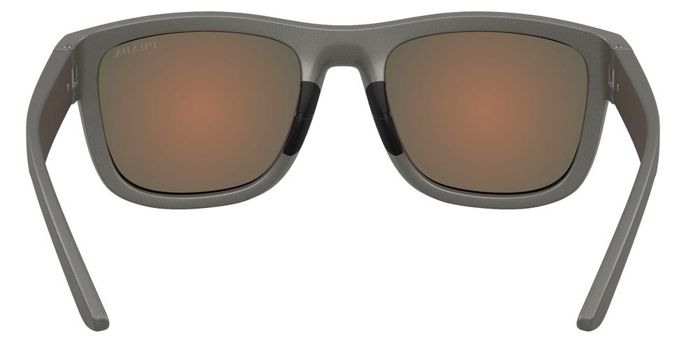 Prada Linea Rossa PS 01ZS 16X02U 56 - Silver Gray / Brown Mirrored Orange #id:ps01zs16x02u_s:100115