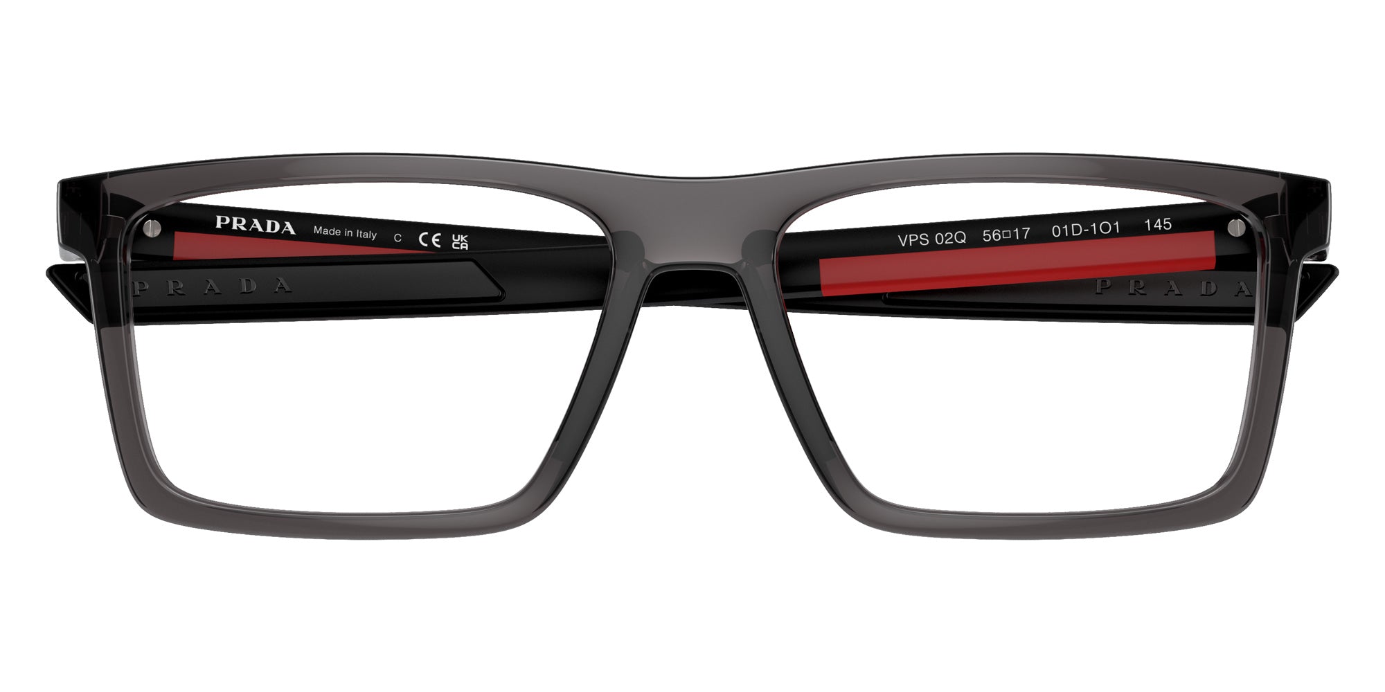 Prada Linea Rossa PS 02QV 01D1O1 56 - Transparent Anthracite #id:ps02qv01d1o1_s:100120