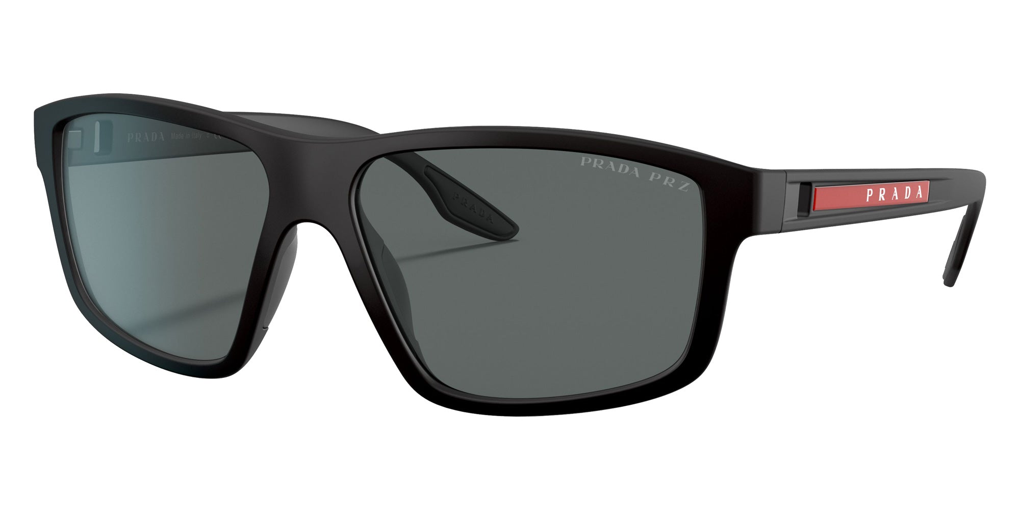 Prada Linea Rossa PS 02XS DG002G 60 - Black Rubber / Polarized Dark Gray #id:ps02xsdg002g_s:100105