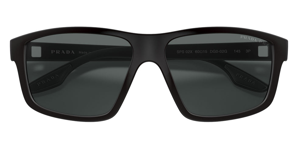 Prada Linea Rossa PS 02XS DG002G 60 - Black Rubber / Polarized Dark Gray #id:ps02xsdg002g_s:100120