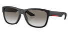 Prada Linea Rossa PS 03QS Lifestyle DG00A7 57 - Black Rubber / Gray Gradient #id:ps03qsdg00a7_s:100105