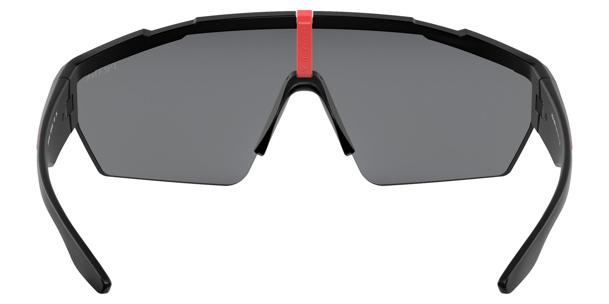 Prada Linea Rossa PS 03XS DG008F 144 - Black Rubber / Dark Gray Mirrored Blue/Red #id:ps03xsdg008f_s:100115