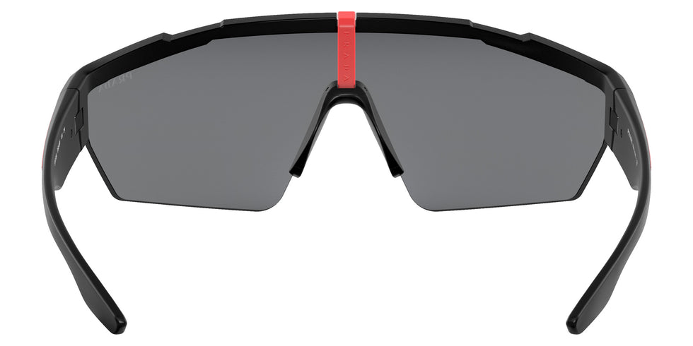 Prada Linea Rossa PS 03XS DG008F 144 - Black Rubber / Dark Gray Mirrored Blue/Red #id:ps03xsdg008f_s:100115