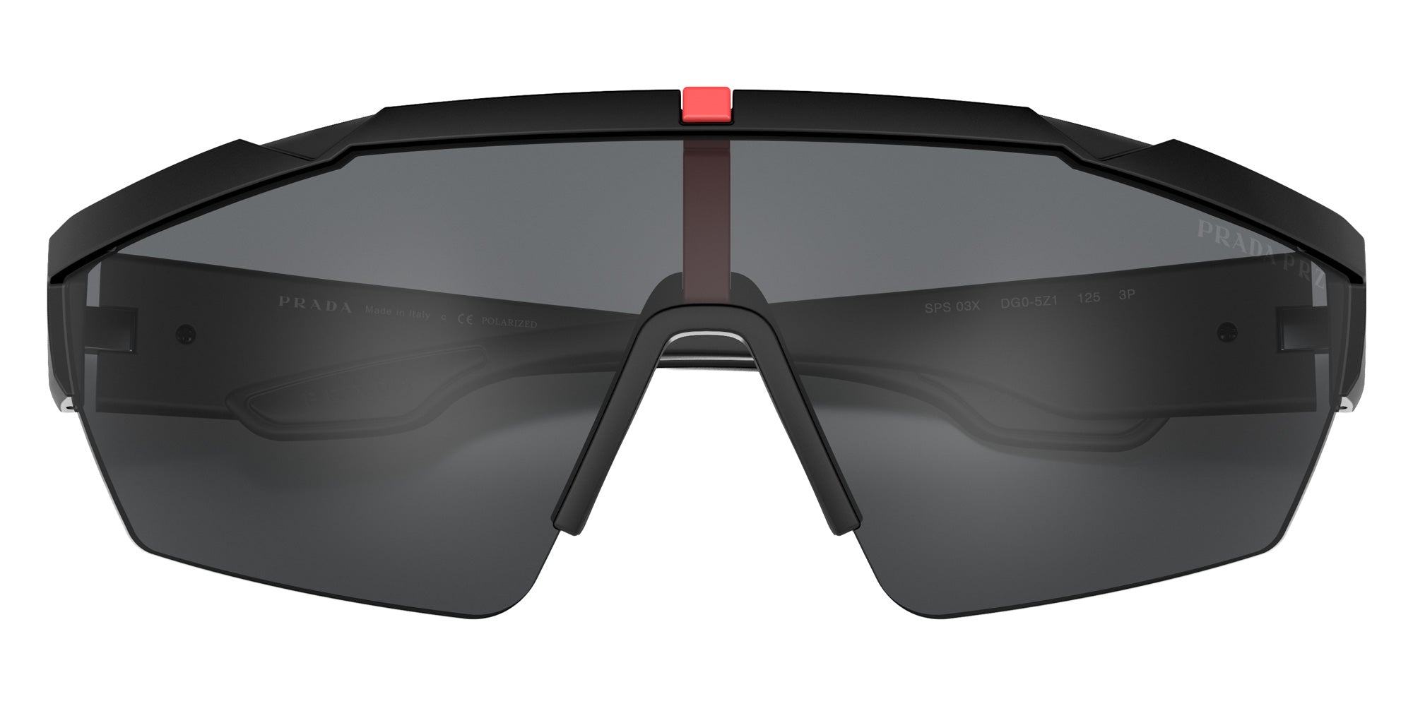 Prada Linea Rossa PS 03XS DG05Z1 144 - Black Rubber / Polarized Gray #id:ps03xsdg05z1_s:102120