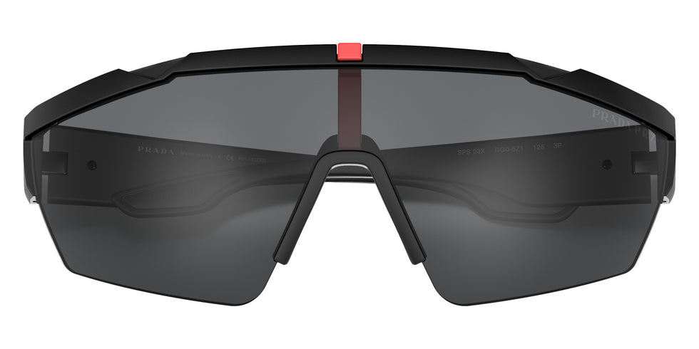 Prada Linea Rossa PS 03XS DG05Z1 144 - Black Rubber / Polarized Gray #id:ps03xsdg05z1_s:102120