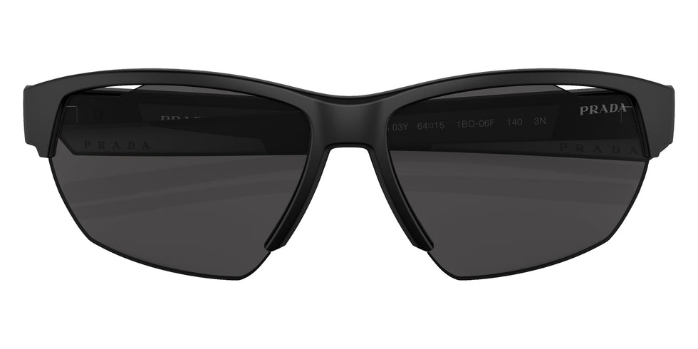 Prada Linea Rossa PS 03YS 1BO06F 64 - Matte Black / Dark Gray #id:ps03ys1bo06f_s:102120