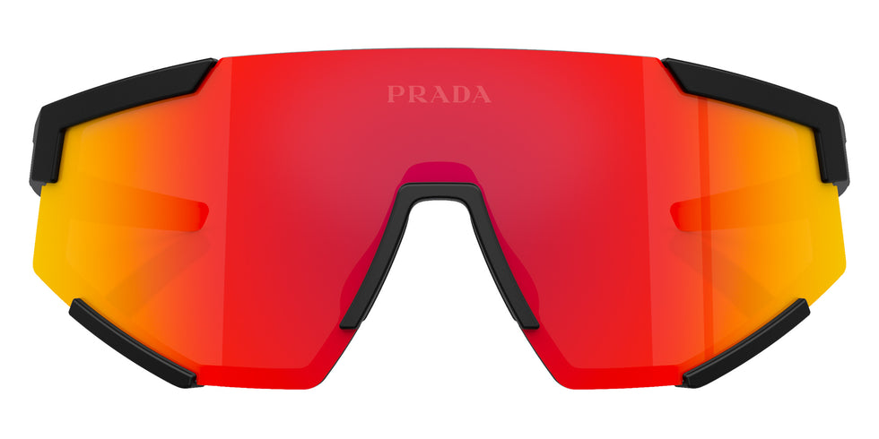 Prada Linea Rossa PS 04WS DG002U 137 - Black Rubber / Brown Mirrored Orange #id:ps04wsdg002u_s:100100