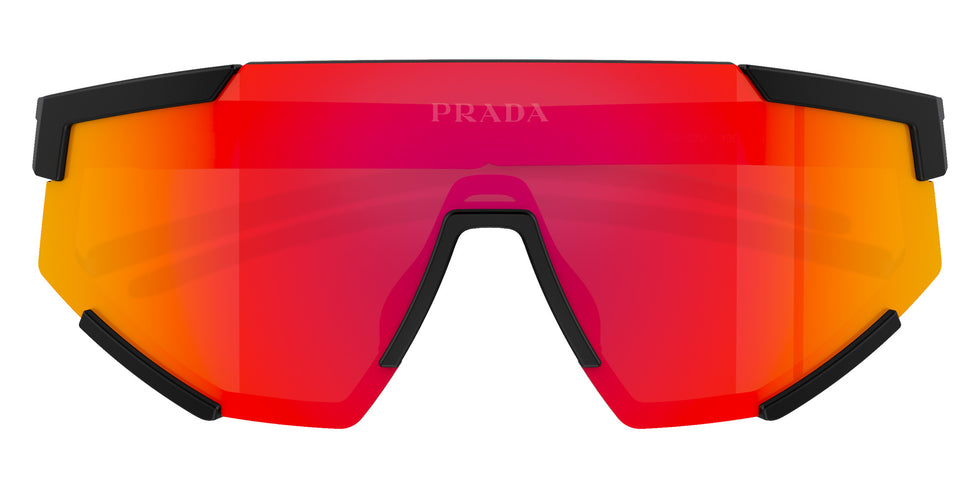 Prada Linea Rossa PS 04WS DG002U 137 - Black Rubber / Brown Mirrored Orange #id:ps04wsdg002u_s:100120