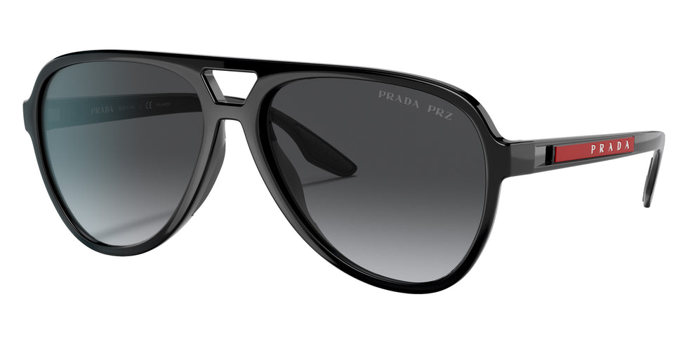 Prada Linea Rossa PS 06WS 1AB06G 59 - Black / Polarized Gray Gradient #id:ps06ws1ab06g_s:100105