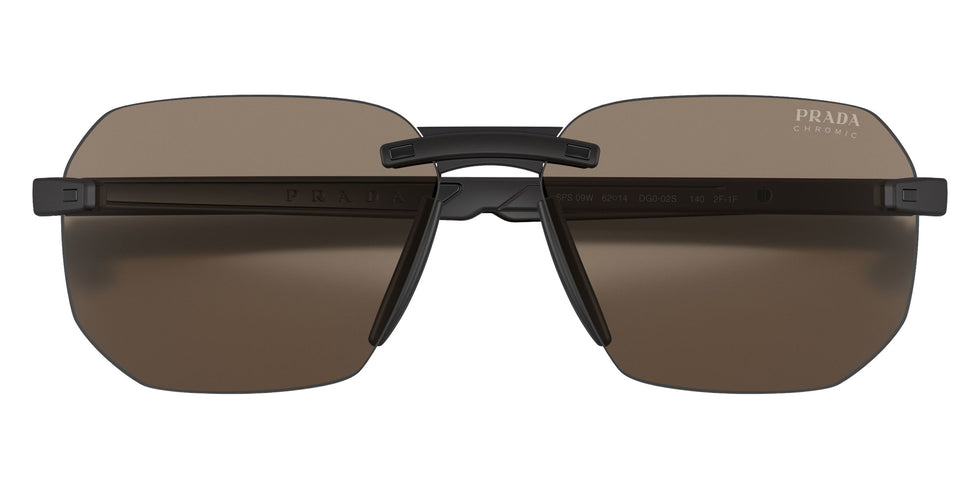 Prada Linea Rossa PS 09WS DG002S 62 - Black Rubber / Photochromic Brown #id:ps09wsdg002s_s:100100