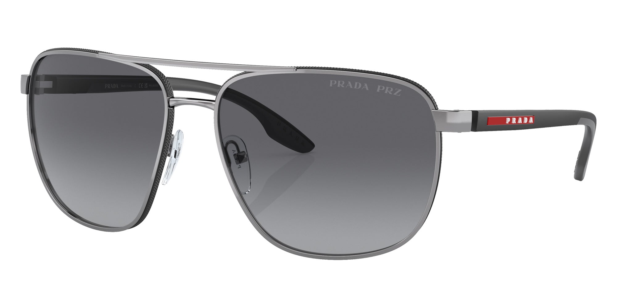 Prada Linea Rossa PS 50YS 5AV06G 62 - Gunmetal / Polarized Gray Gradient #id:ps50ys5av06g_s:100105