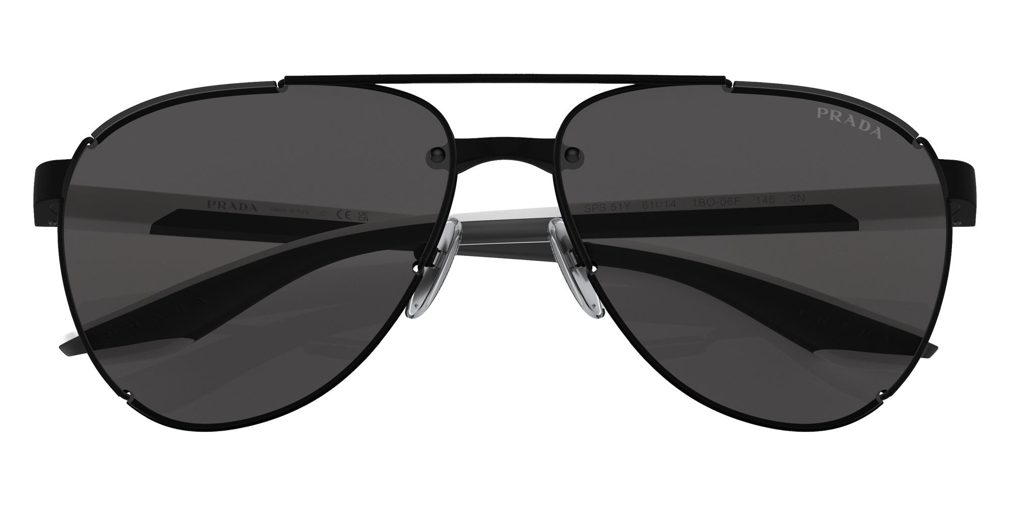 Prada Linea Rossa PS 51YS 1BO06F 61 - Matte Black / Dark Gray #id:ps51ys1bo06f_s:100120