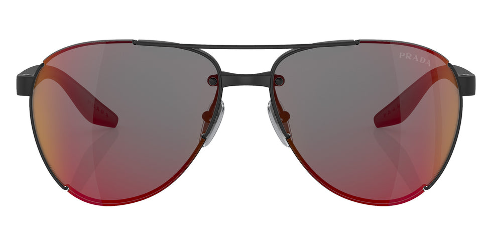 Prada Linea Rossa PS 51YS 1BO08F 61 - Matte Black / Dark Gray Mirrored Blue/Red #id:ps51ys1bo08f_s:100100