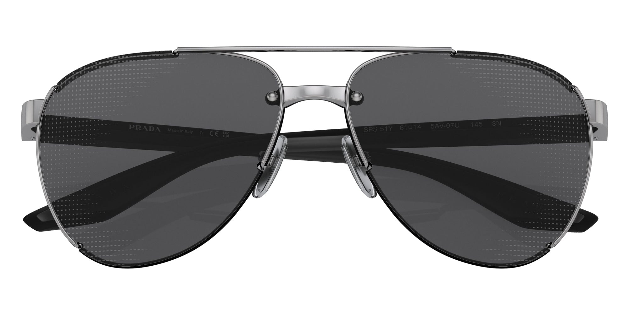 Prada Linea Rossa PS 51YS 5AV07U 61 - Matte Black / Gray Mirrored Black #id:ps51ys5av07u_s:100120