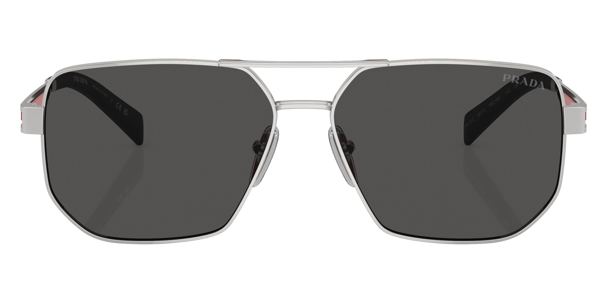 Prada Linea Rossa PS 51ZS 1BC06F 59 - Silver / Dark Gray #id:ps51zs1bc06f_s:100100
