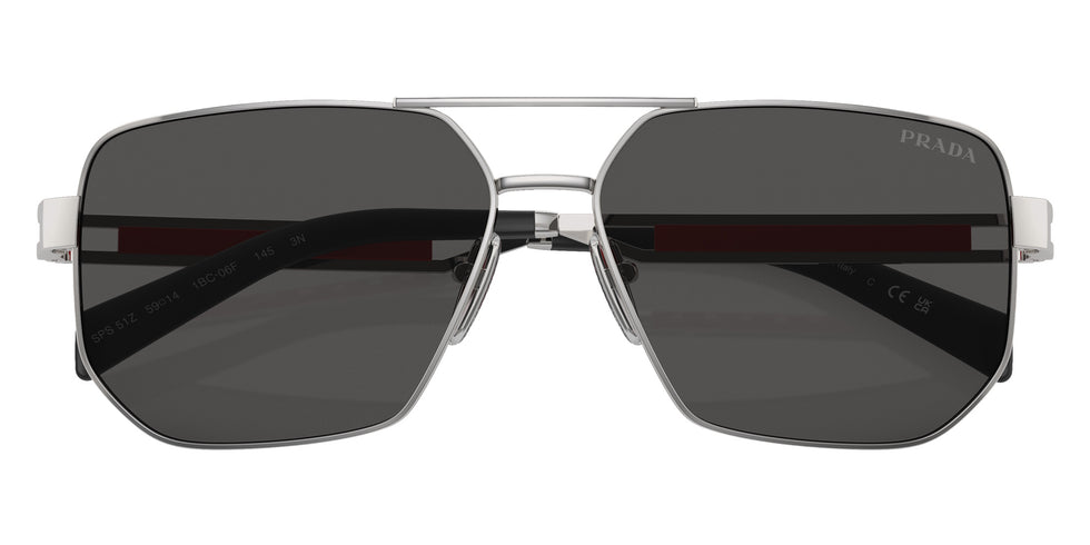 Prada Linea Rossa PS 51ZS 1BC06F 59 - Silver / Dark Gray #id:ps51zs1bc06f_s:100120