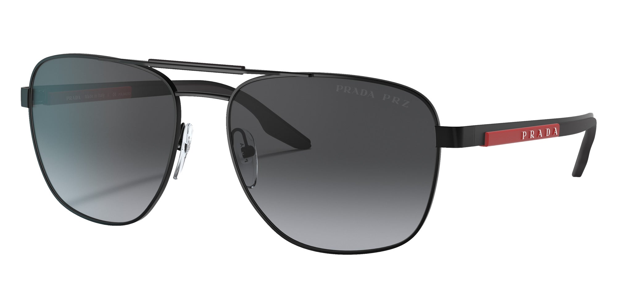 Prada Linea Rossa PS 53XS 1BO6G0 60 - Matte Black / Polarized Gray Gradient #id:ps53xs1bo6g0_s:100105