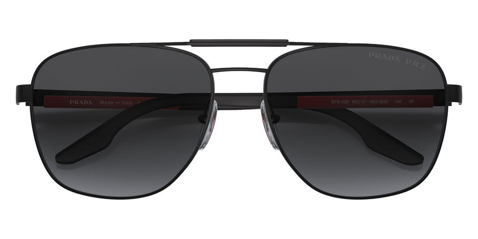Prada Linea Rossa PS 53XS 1BO6G0 60 - Matte Black / Polarized Gray Gradient #id:ps53xs1bo6g0_s:100120